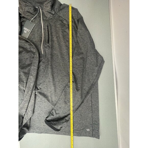 VRST MEN'S RUN WARM 1/2 ZIP DARK GREY HEATHER PULLOVER SIZE XXL - Picture 6 of 16